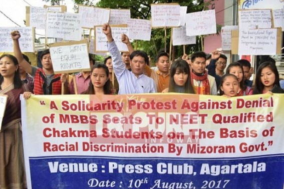 Tripura Chakma community voiced against Mizoram Govt